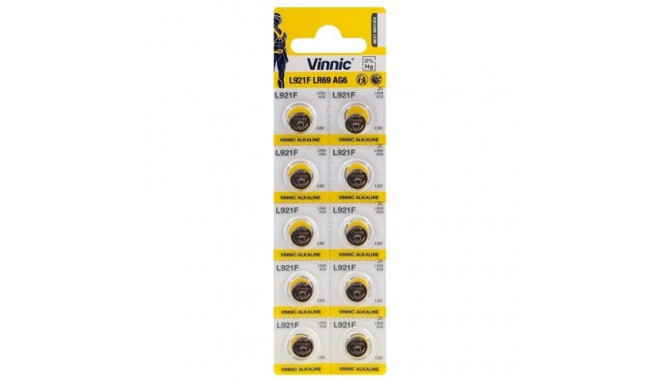 Vinnic AG6 | LR69 | SR920W | 171 | GP71A | 371 | leeliselised 1,5 V patareid (10tk)