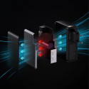 Baseus GaN5 Pro fast charger 2xUSB-C + USB 140W EU black (CCGP100201)