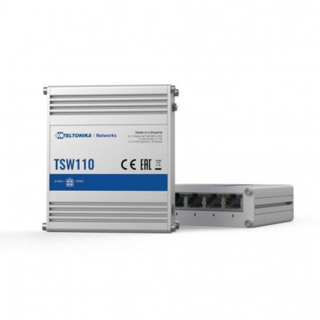 TELTONIKA TSW110 lüliti 5x RJ45 1000MB/s, L2