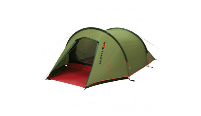 High Peak Kite 3 LW Tent Green and Red 10344