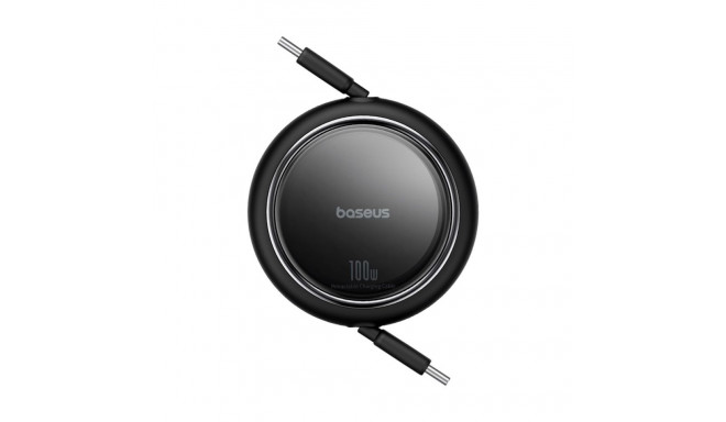 Baseus cable Free2Draw Mini USB-C - USB-C 1,0m 100W black retractable