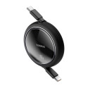 Baseus cable Free2Draw Mini USB-C - USB-C 1,0m 100W black retractable