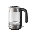 Philips | Kettle | HD9339/80 | Electric | 2200 W | 1.7 L | Stainless steel/Glass | 360° rotational b