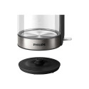 Philips | Kettle | HD9339/80 | Electric | 2200 W | 1.7 L | Stainless steel/Glass | 360° rotational b