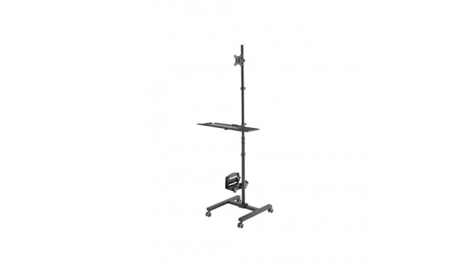 Digitus | Mobile workstation with individual height adjustment | DA-90374 | Monitor Mount, PC Holder