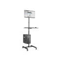 Digitus | Mobile workstation with individual height adjustment | DA-90374 | Monitor Mount, PC Holder