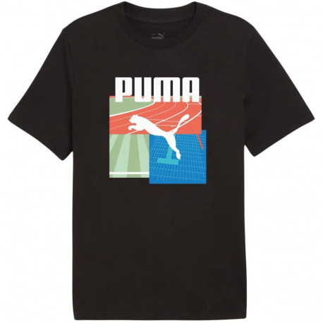 Koszulka męska Puma Graphics Summer Sports Tee II czarna 627909 01 M