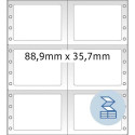 HERMA Computer labels continous 88.9x35.7 mm 2 rows white paper matt 8000 pcs.