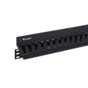 Equip 19&quot; Rack Mount Cable Management Panel, Black