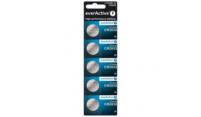 EverActive CR2032 Lithium 3V Tablet Battery (5BB)