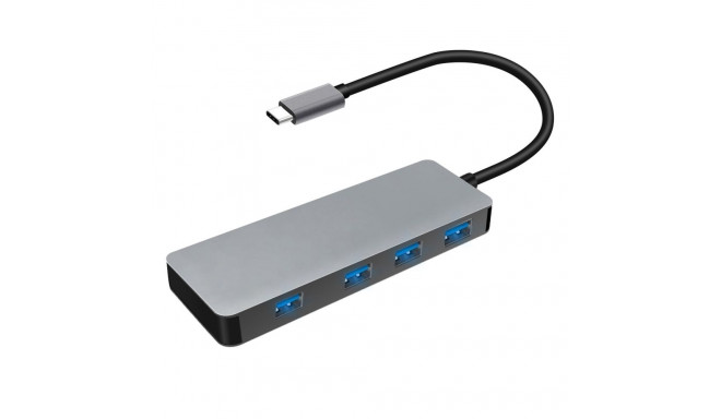 Platinet PMMA9071 USB-jaotur 1 x 4 jaoturikarp must