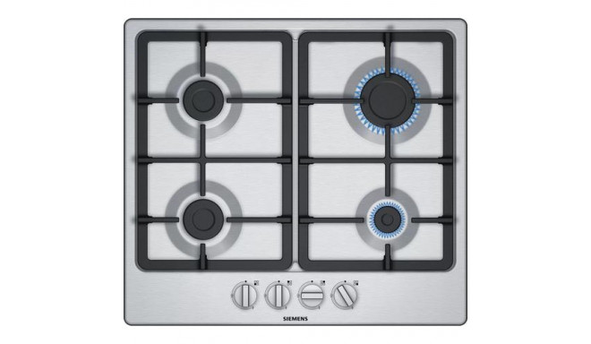 Siemens iQ300 EG6B5PB90 hob Stainless steel, Black Built-in 58 cm Gas 4 zone(s)