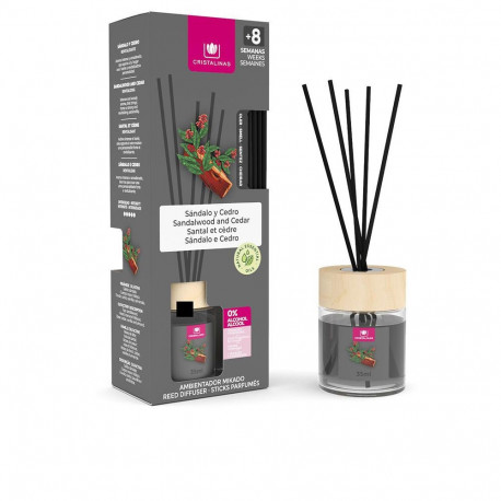 Cristalinas Mikado õhuvärskendaja 0% sandlipuu-seedripuu 35ml