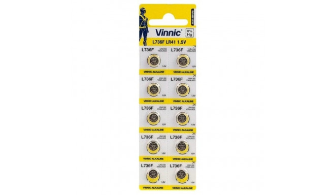 Vinnic AG3 | LR41 | SR41W | 392 | GP92A | 192 | 1,5 V leelispatareid (10tk)