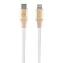 Guess Ebossed Logo USB-C / Lightning cable 1.5m fast charging - gold