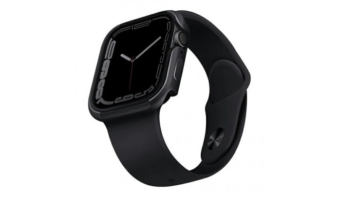 Uniq case Valencia Apple Watch Series 4/5/6/7/8/SE/SE2 45/44mm. graphite/graphite
