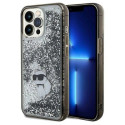 Karl Lagerfeld Liquid Glitter Choupette case for iPhone 13 Pro Max - transparent