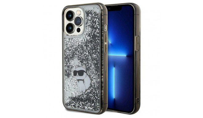 Karl Lagerfeld Liquid Glitter Choupette case for iPhone 13 Pro Max - transparent