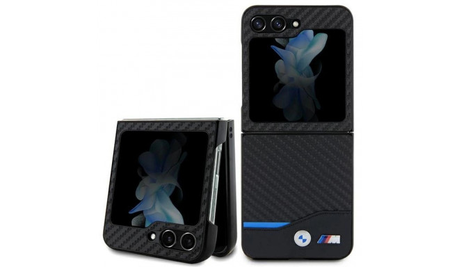 BMW Leather Carbon case for Samsung Galaxy Z Flip 5 - black