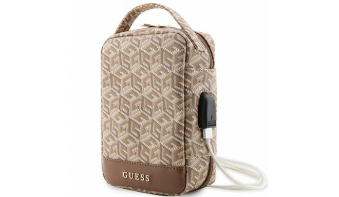 Guess GUHBHGCFSEW Organizer bag - brown GCube Stripe