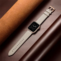 Kellarihm Trendybay Apple Watch 38/40/41mm, nahk, valge