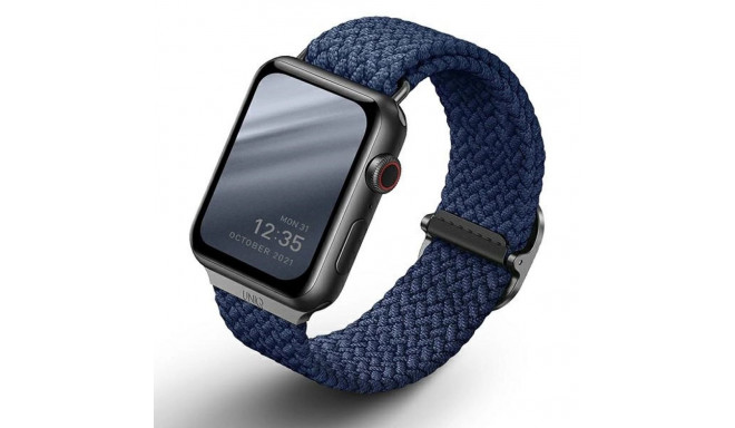 Uniq Aspen Braided strap for Apple Watch 1/2/3/4/5/6/7/8/SE/SE2 44/42/45 mm - blue