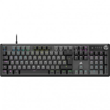Corsair mänguriklaviatuur K70 CORE RGB USB QWERTY saksa, hall