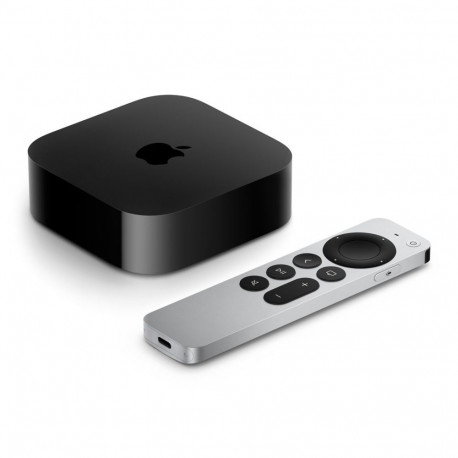 Apple TV 4K must, hõbedane 4K Ultra HD 128 GB Wi-Fi Ethernet LAN