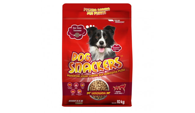 BIOFEED Dog Snackers Adult medium & large veiselihaga kuiv koeratoit 10kg