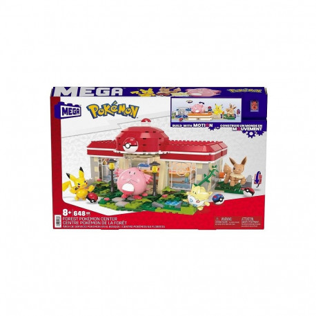 MEGA Pokémon Building Toy Kit, Forest Center (648 Pieces) with 4 Action Figures