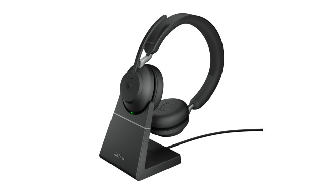 Jabra peakomplekt Evolve2 65 MS stereo USB-A BT laadimisjaamaga, must