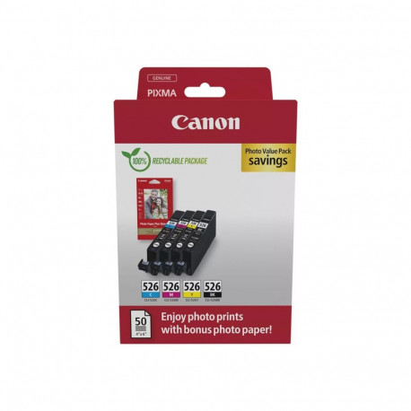 Canon CLI-526 tindikassettide fotokomplekt C/M/Y/BK BL