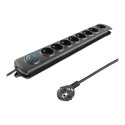 QOLTEC 50113 Surge protector Qoltec   8 power socket   1.8m