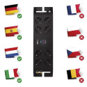 Power strip with surge protection (1800J) 3m 8 sockets, IEC, RJ45 protection black EMOS Power strip with surge protection (1800J) 3m 8 sockets, IEC, RJ45 protection black EMOS