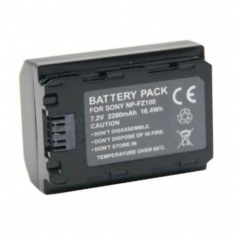 Replacement Battery SONY NP-FZ100, 2250mAh