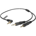 SARAMONIC CABLE SR-C2004 3.5MM TRS TO DUAL 3.5MM TRS ADAPTER CABLE  (CABLE LENGTH: 30 CM)