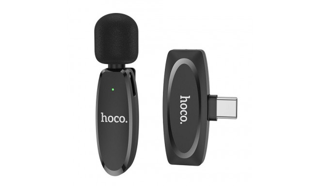 HOCO L-15 Wireless Lavalier Microphone, USB Type-C