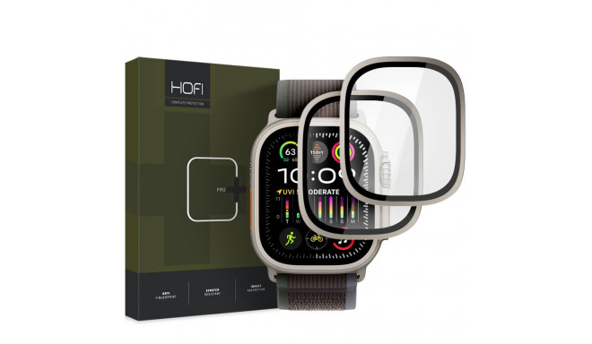 SZKŁO HARTOWANE HOFI GLASS RING 2-PACK APPLE WATCH ULTRA 1 / 2 (49 MM) TITANIUM