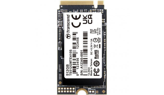 Transcend PCIe SSD 410S M.2 512 GB PCI Express 4.0 NVMe 3D NAND