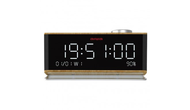 Aiwa CR-90BT alarm clock Digital alarm clock Wood