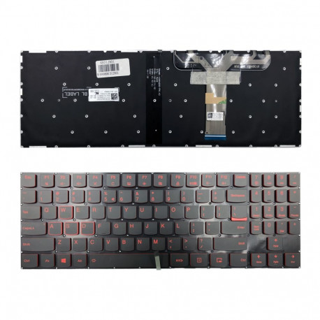 Klaviatūra Lenovo: Legion Y520, Y530 with red backlight