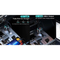 Charger CHOETECH 2xUSB-C, USB-A: 12-24V, 130W, QC3.0, PD3.0, PPS