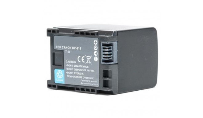 Replacement Battery Canon BP-819, 2400mAh