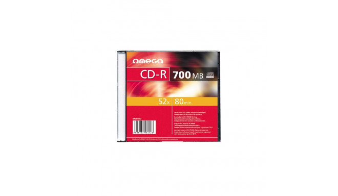 OMEGA CD-R 700MB 52X SLIM CASE*1 [56113]