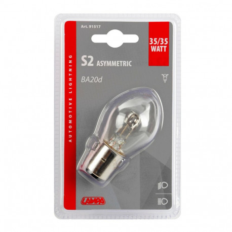 Hõõgpirn (1tk), 12V , S2, BA20D, 35/35W