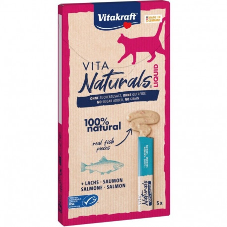 VITAKRAFT Vita Naturals vedel lõhe kassimaius 5 x 15g
