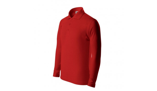 Malfini Pique Polo LS Jr MLI-24107 red polo shirt (134 cm/8 lat)