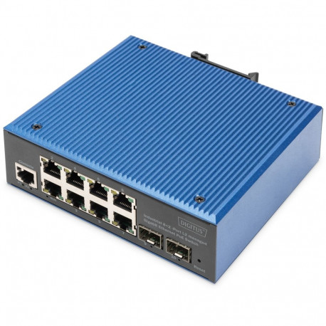 "Digitus 8+2P Industrial Gigabit Ethernet PoE Switch L2 managed"