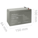 Qoltec battery AGM 12V 7Ah max 105A Securit