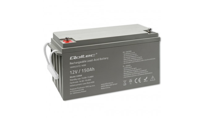 AGM battery 12V 150Ah, max. 2250A